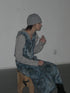 UNALOME LONG SKIRT -TIE-DYE BLUE-